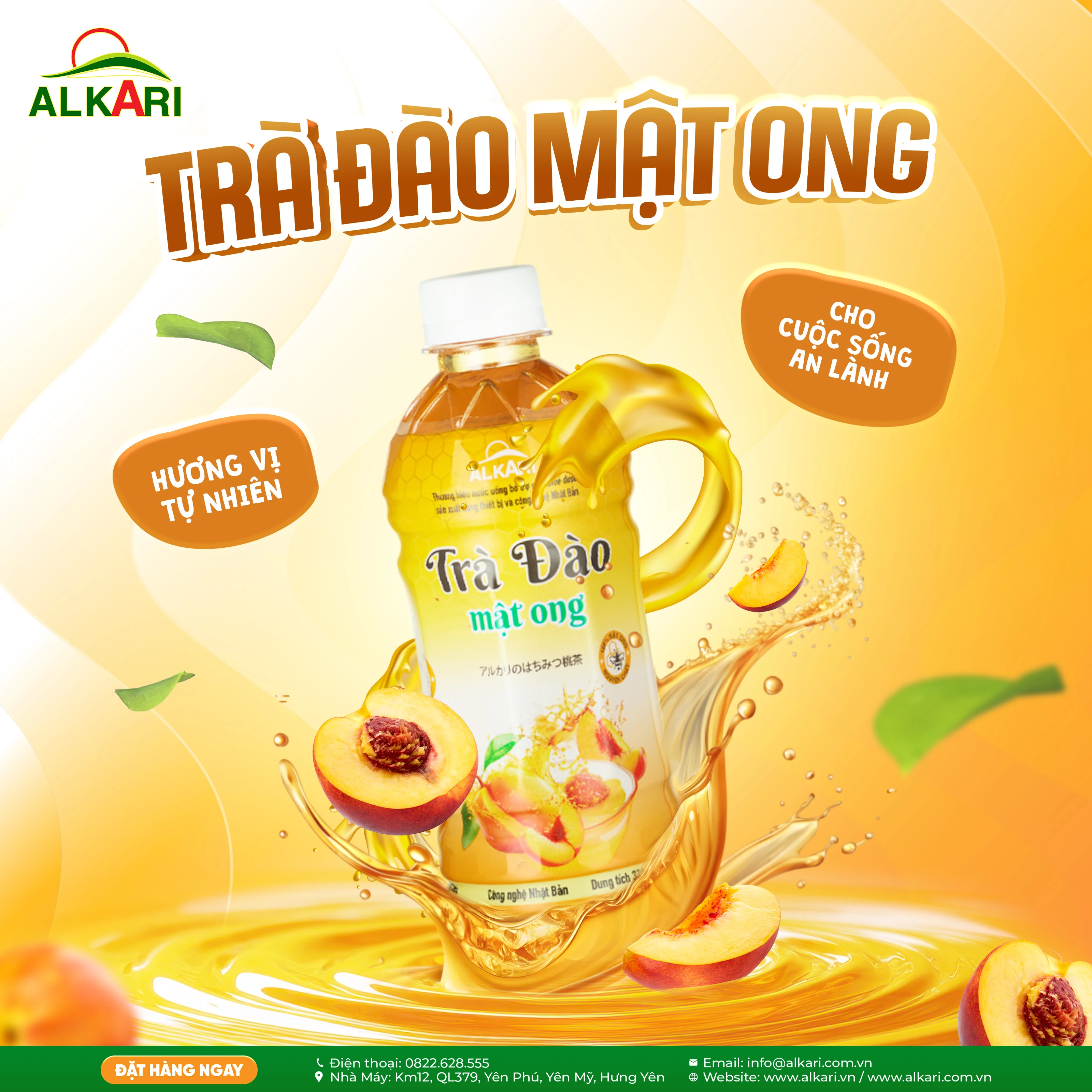 Trà đào mật ong - Hương vị tự nhiên cho cuộc sống an lành